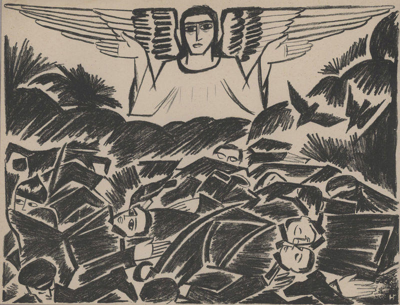 Obra de la pintora Natalia Goncharova