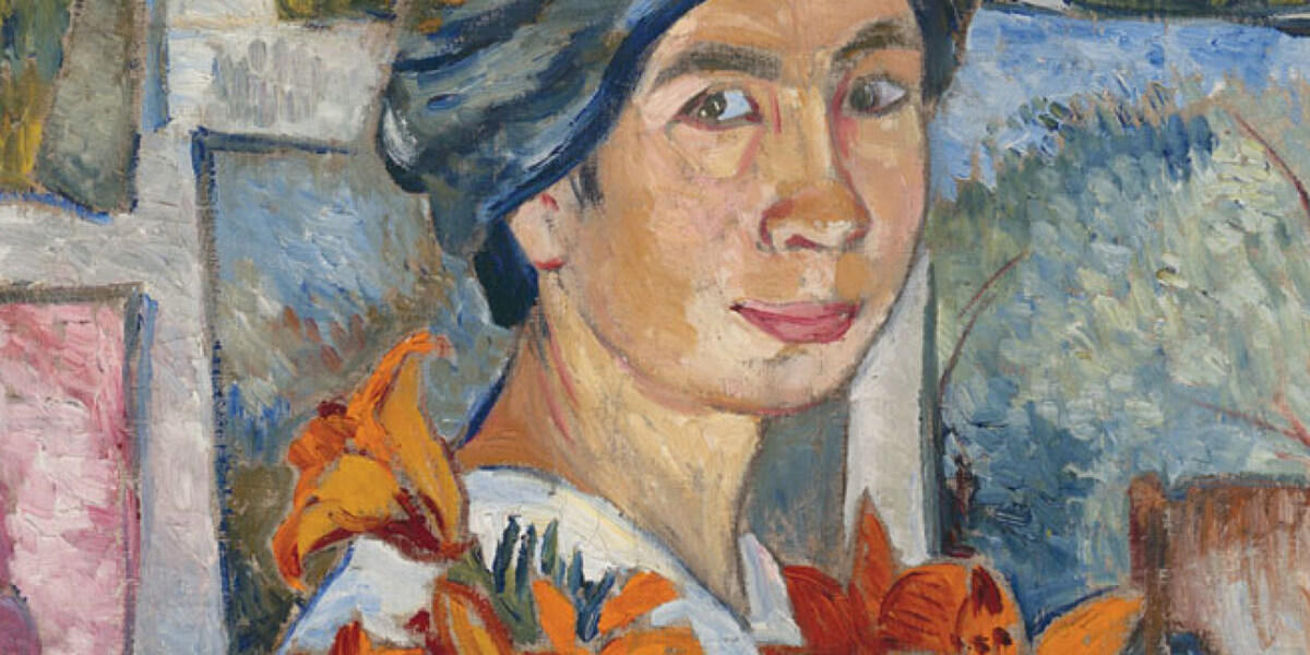 Retrato de la artista Natalia Goncharova