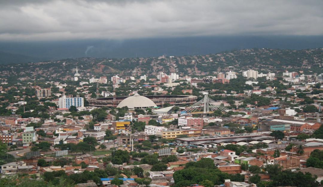 Vista aérea de la ciudad de Cúcuta