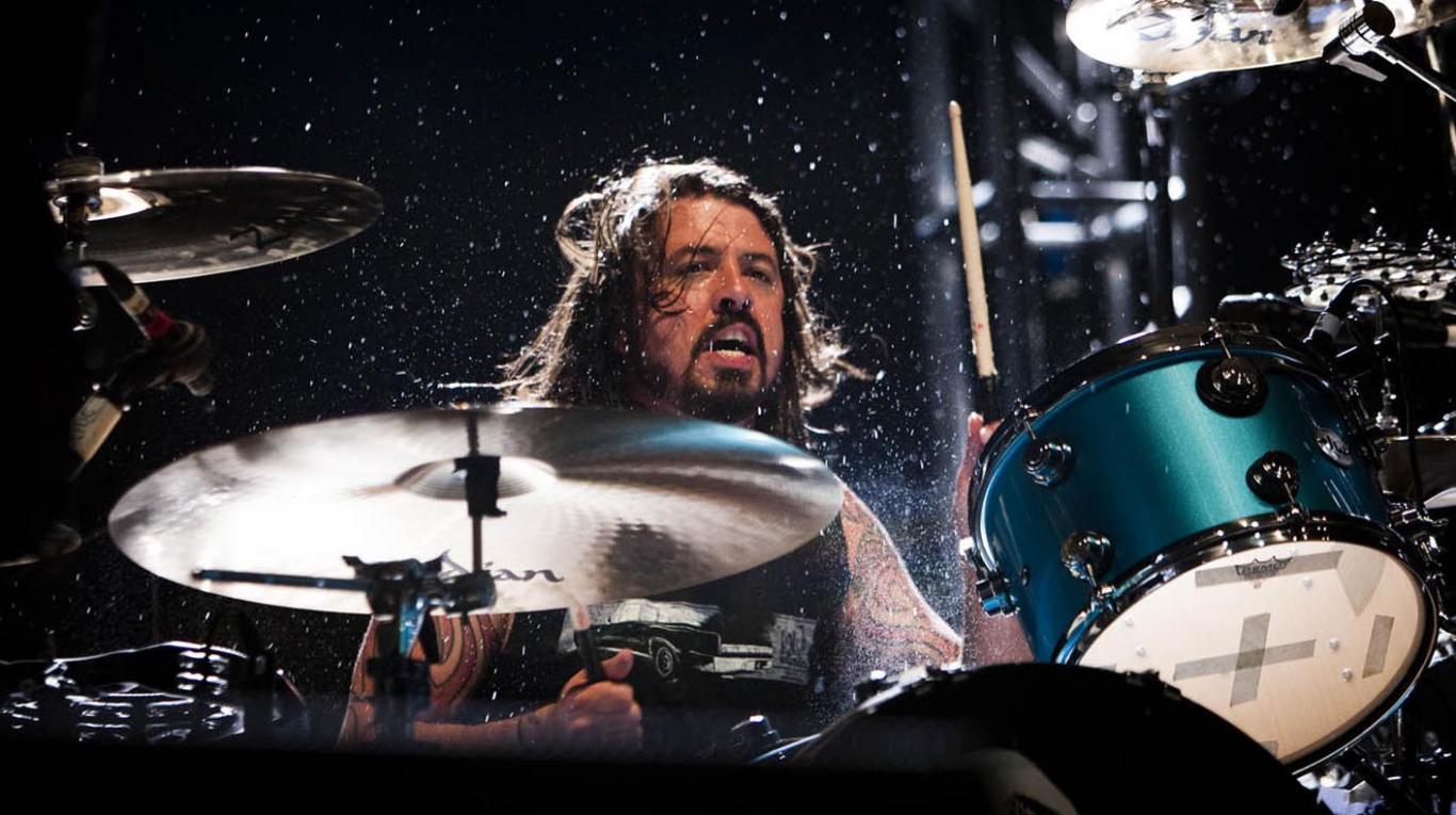 <em> Dave Grohl, baterista de Nirvana, vocalista, guitarra y líder de Foo Figthers, un respetado multinstrumentista. </em>