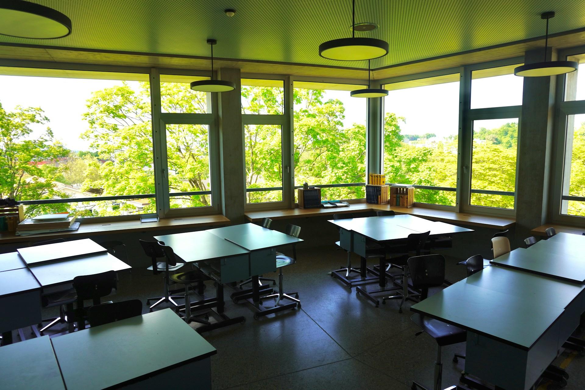 Salón de clases en una universidad de Cali