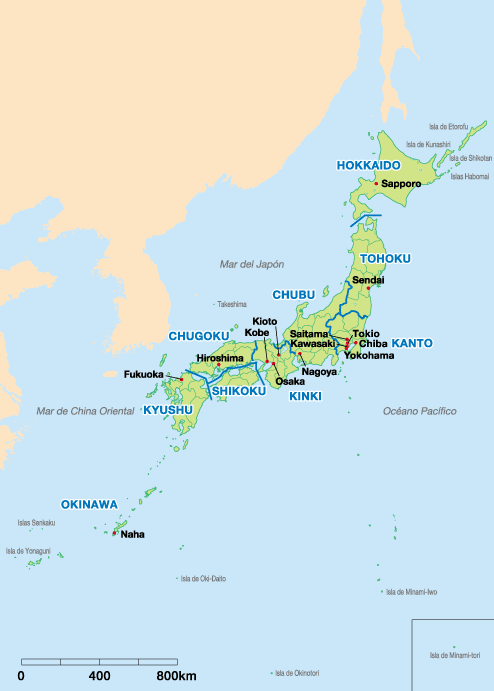 <em> «Ubicación de Kioto en Japón.» </em>