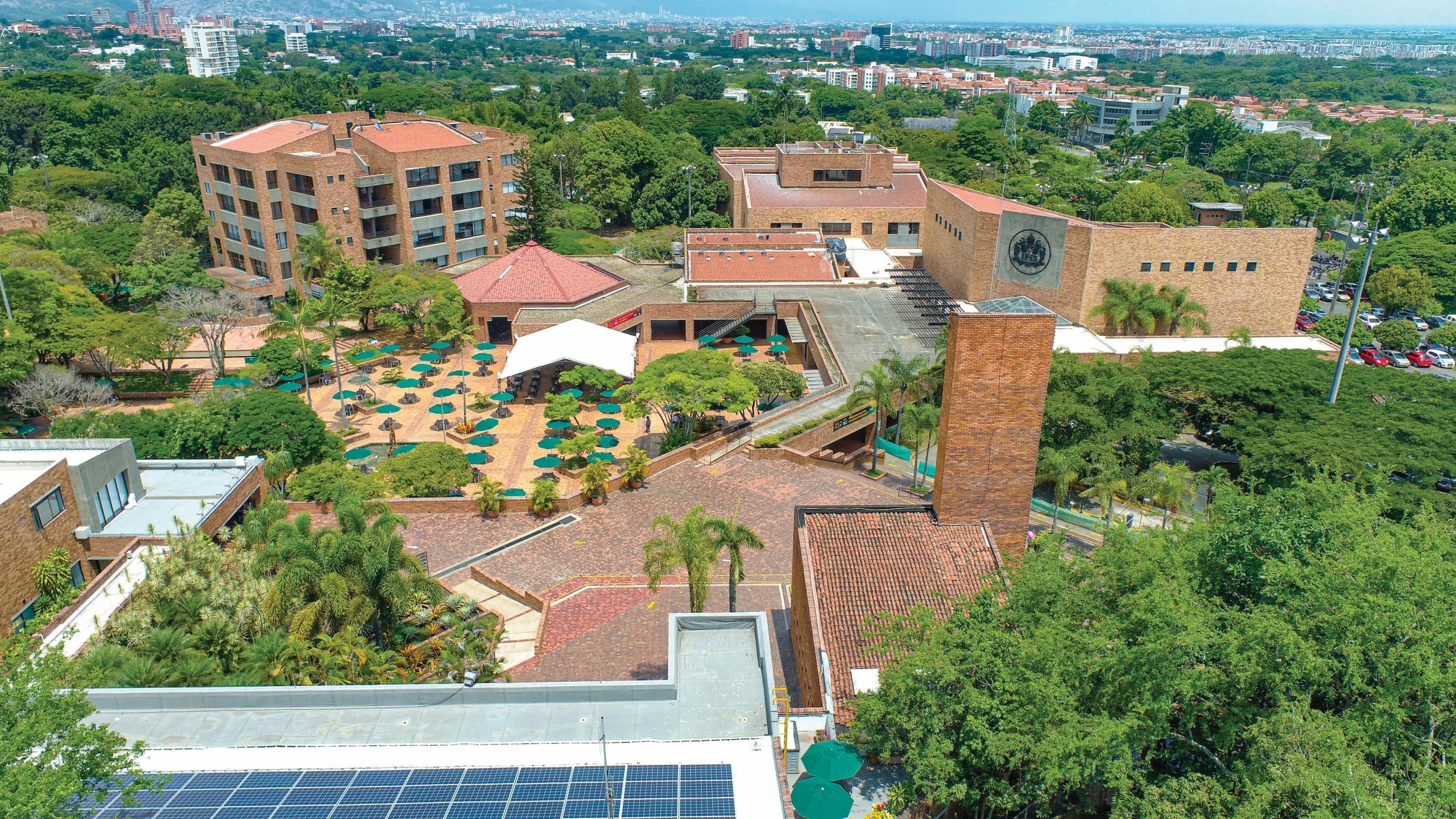 Imagen panorámica de la Universidad Javeriana sede Cali