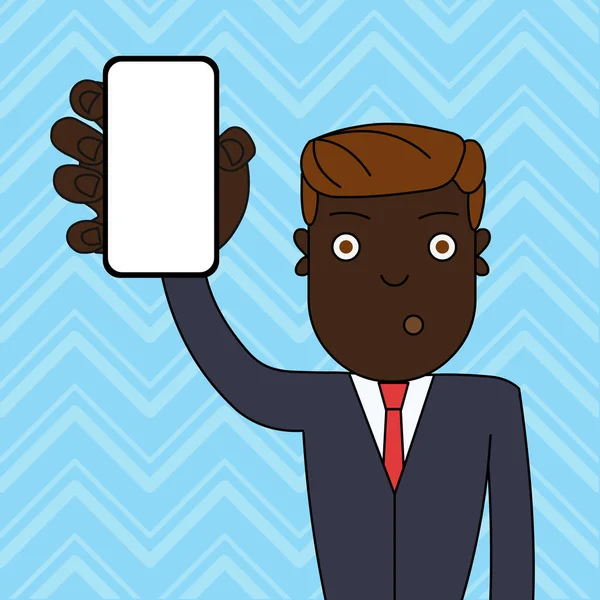 Silueta de una persona levantando la mano, en la cual sostiene un móvil.