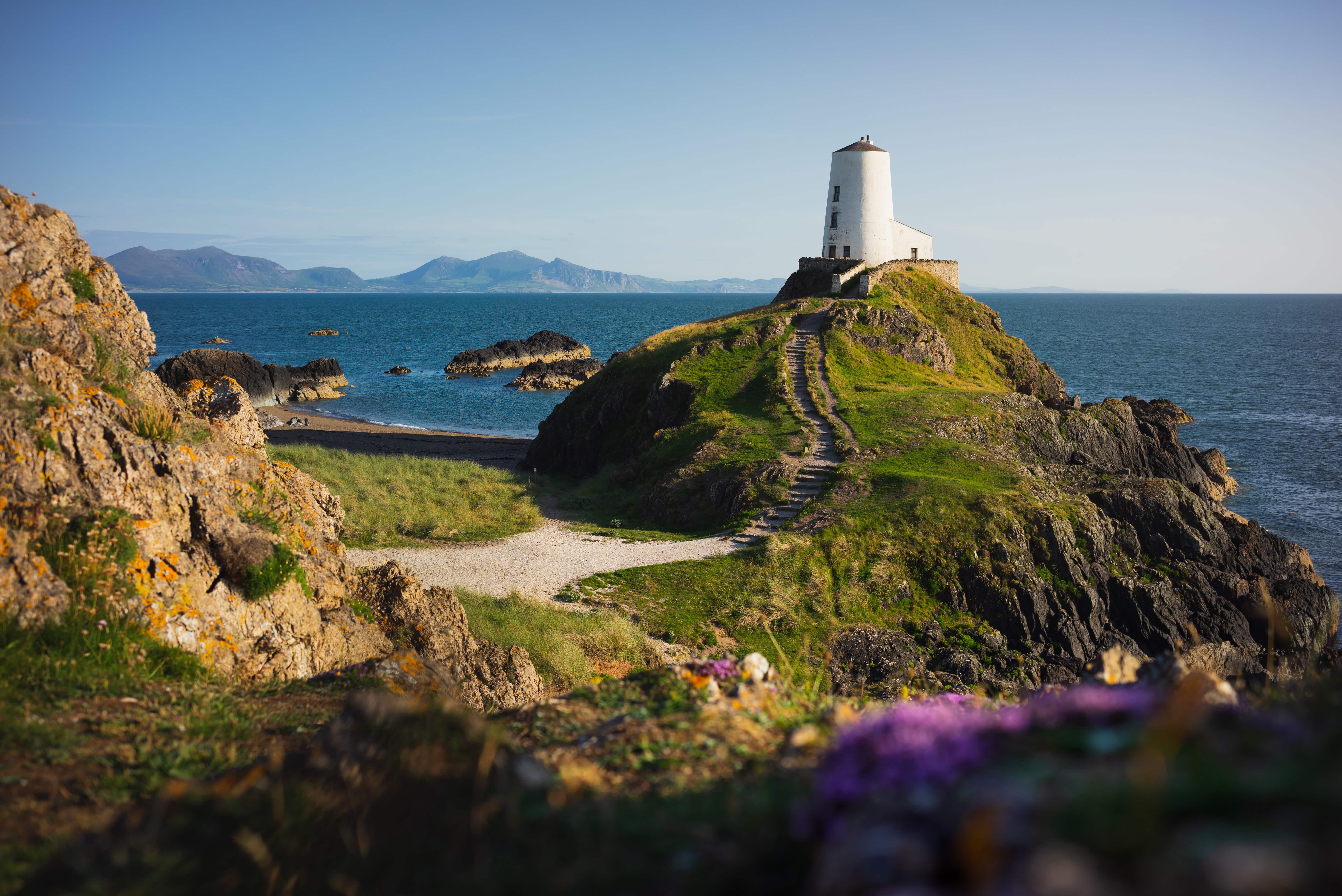 Paisaje de la hermosa Ynys Llanddwyn, Vereinigtes Königreich en Gales
