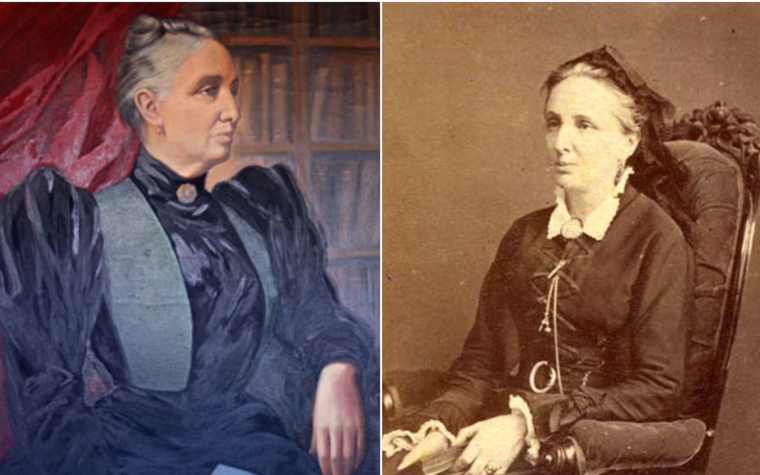 Dos fotos de la reconocida Soledad Acosta de Samper.