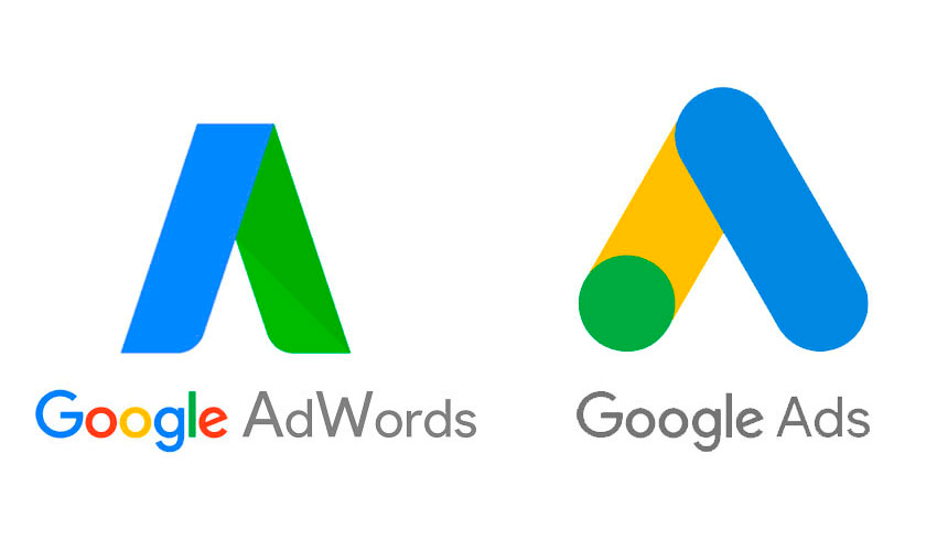 Logos comparativos de Google Ads y Google Ads.