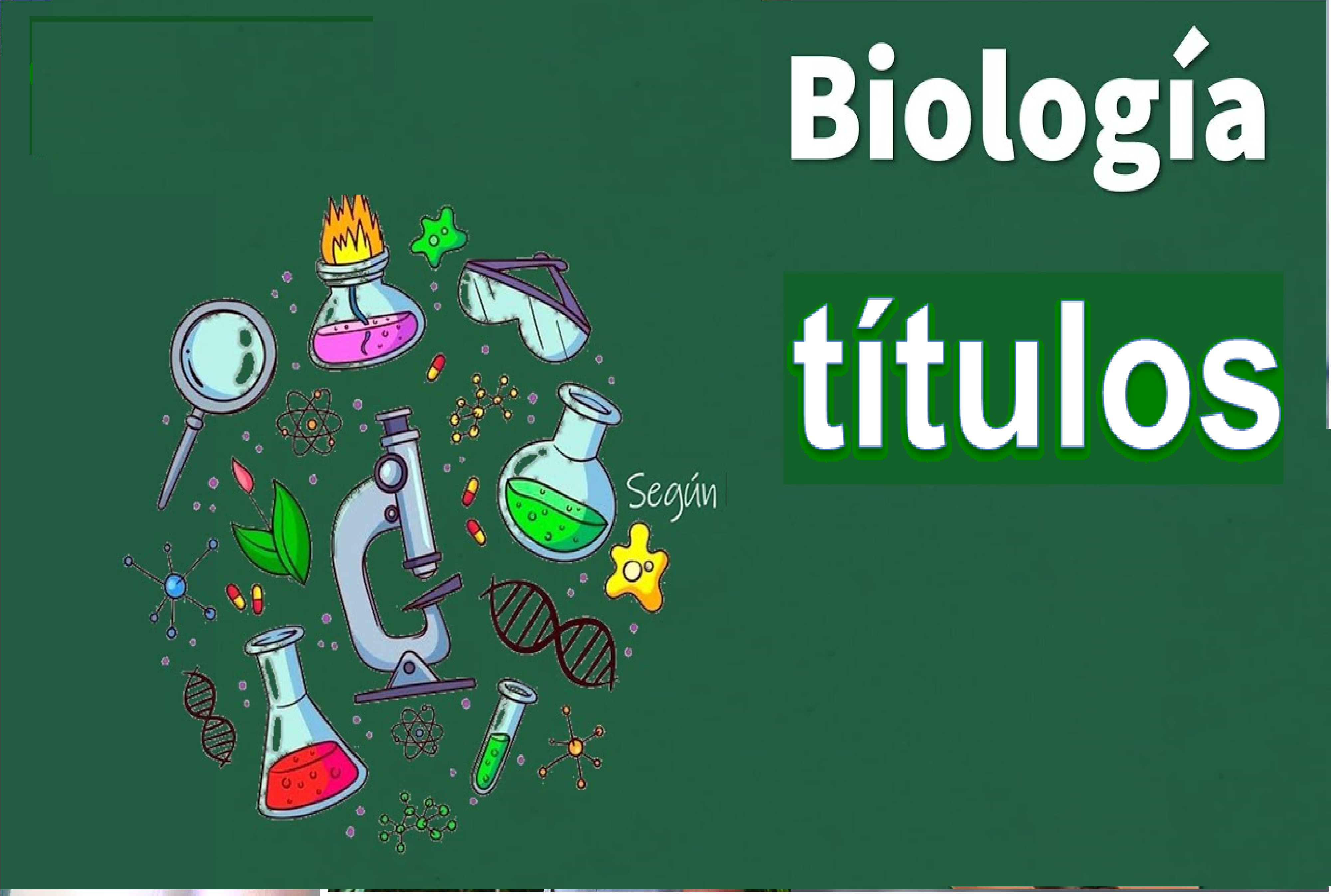Instrumentación usada para la investigación de las diversas ramas de la biología.