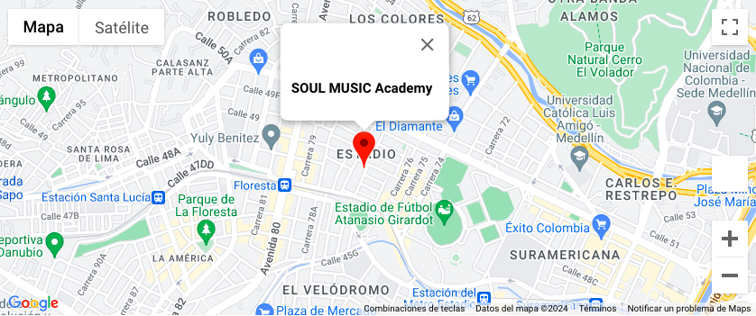SOUL MUSIC Academy se encuentra ubicada en Medellín