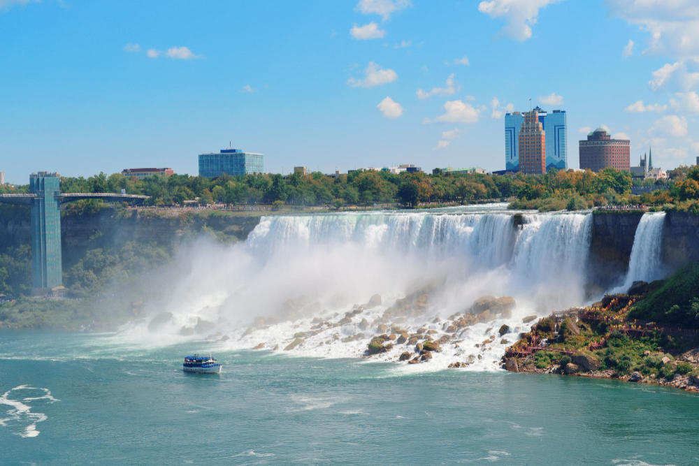 Vista de las cataratas del Niágara Canadá