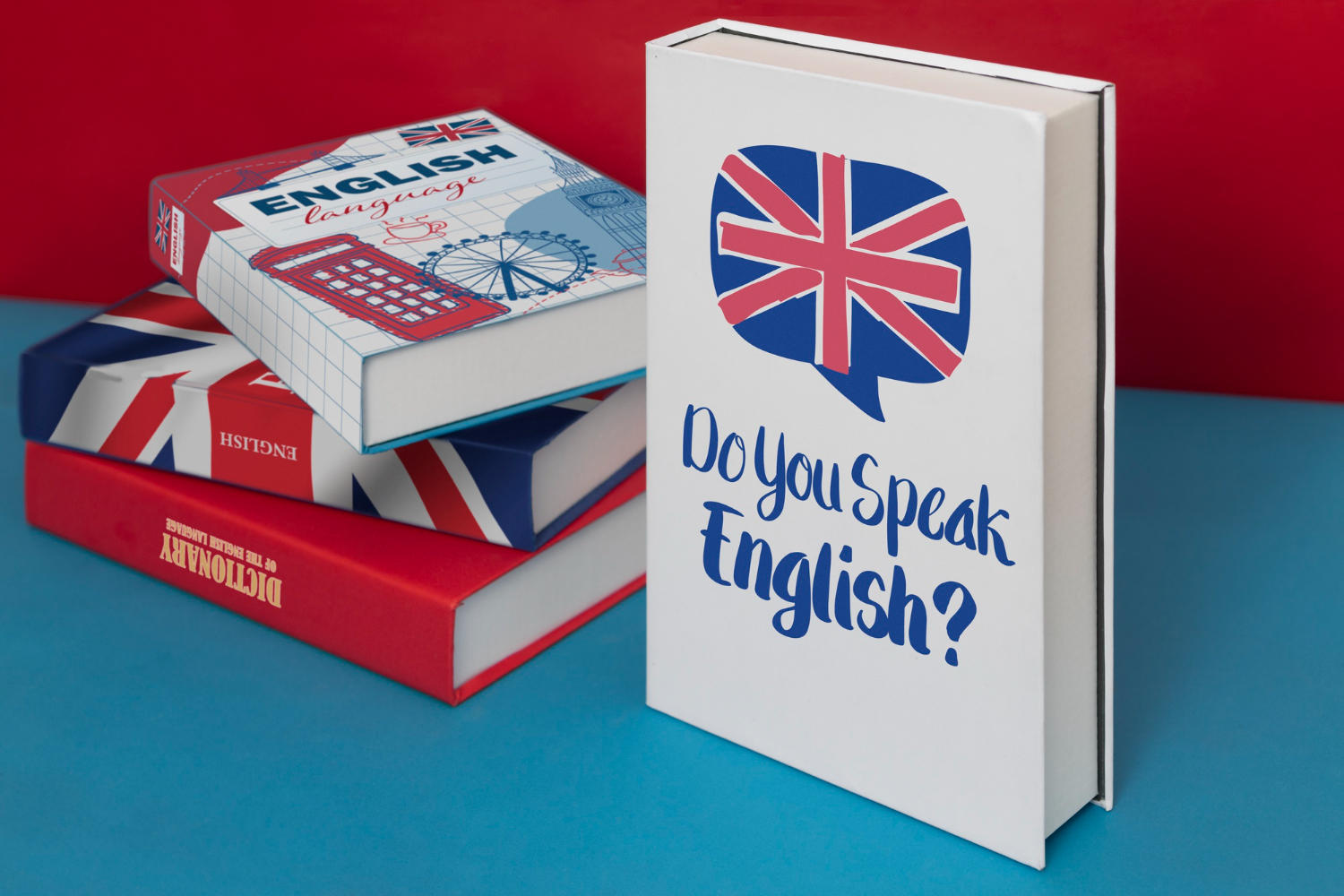 Bodegón de libros de inglés