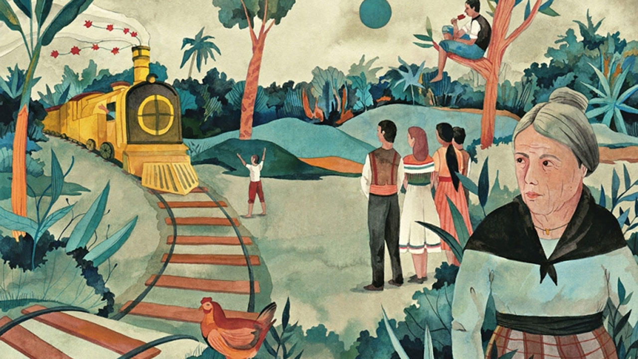 Ilustración de una de las escenas de Cien años de soledad