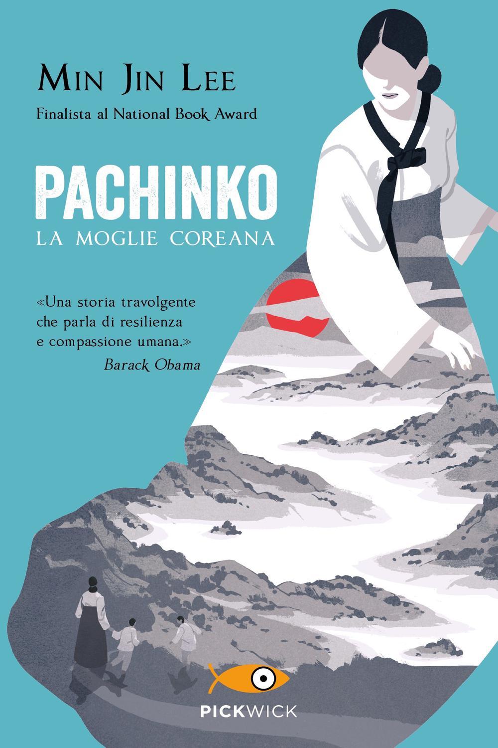 Portada del libro coreano "Pachinko" de Min Jin Lee.