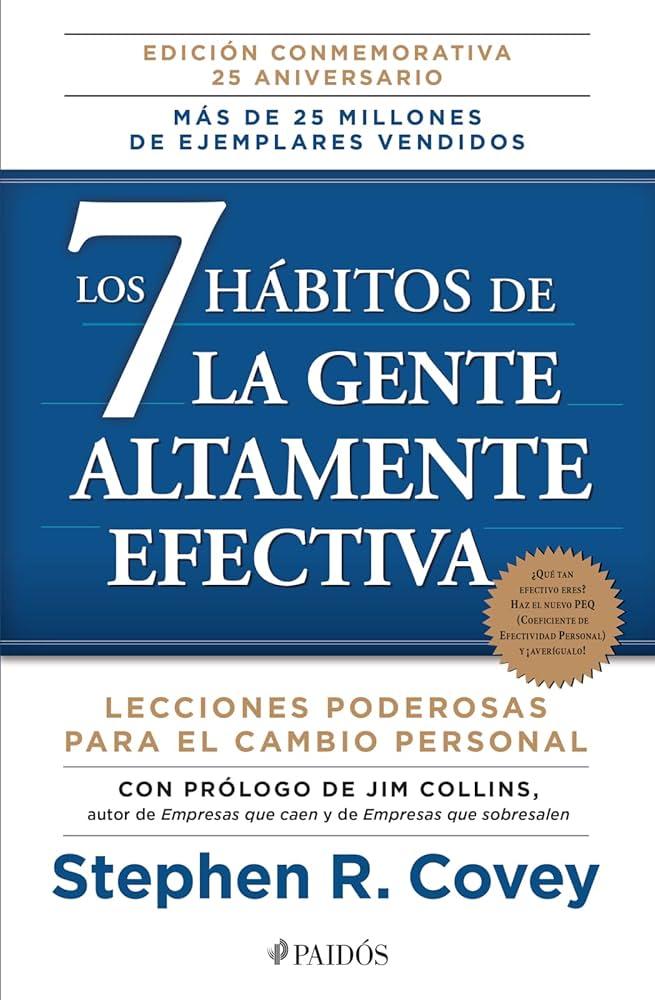 Portada del libro Los 7 hábitos de las personas altamente efectivas de Stephen R. Covey