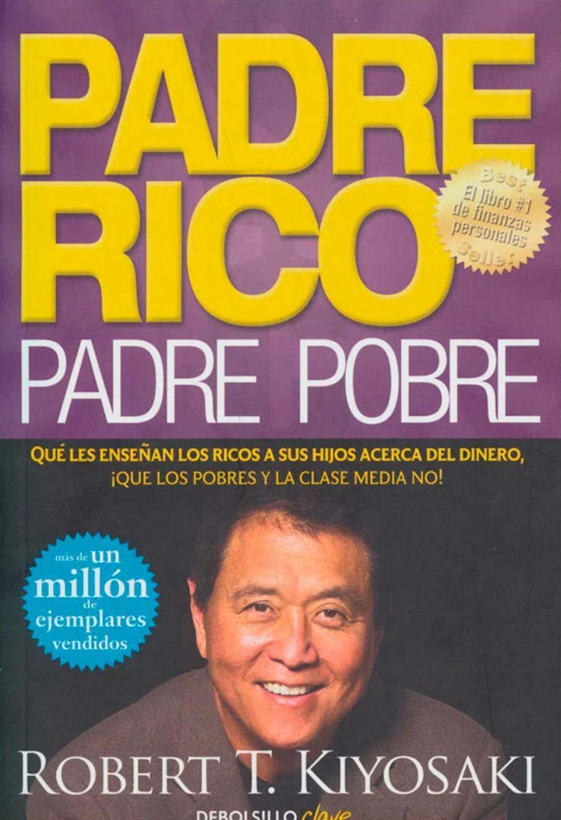 Portada del libro de finanzas Padre Rico, Padre, Pobre de Robert Kiyosaki