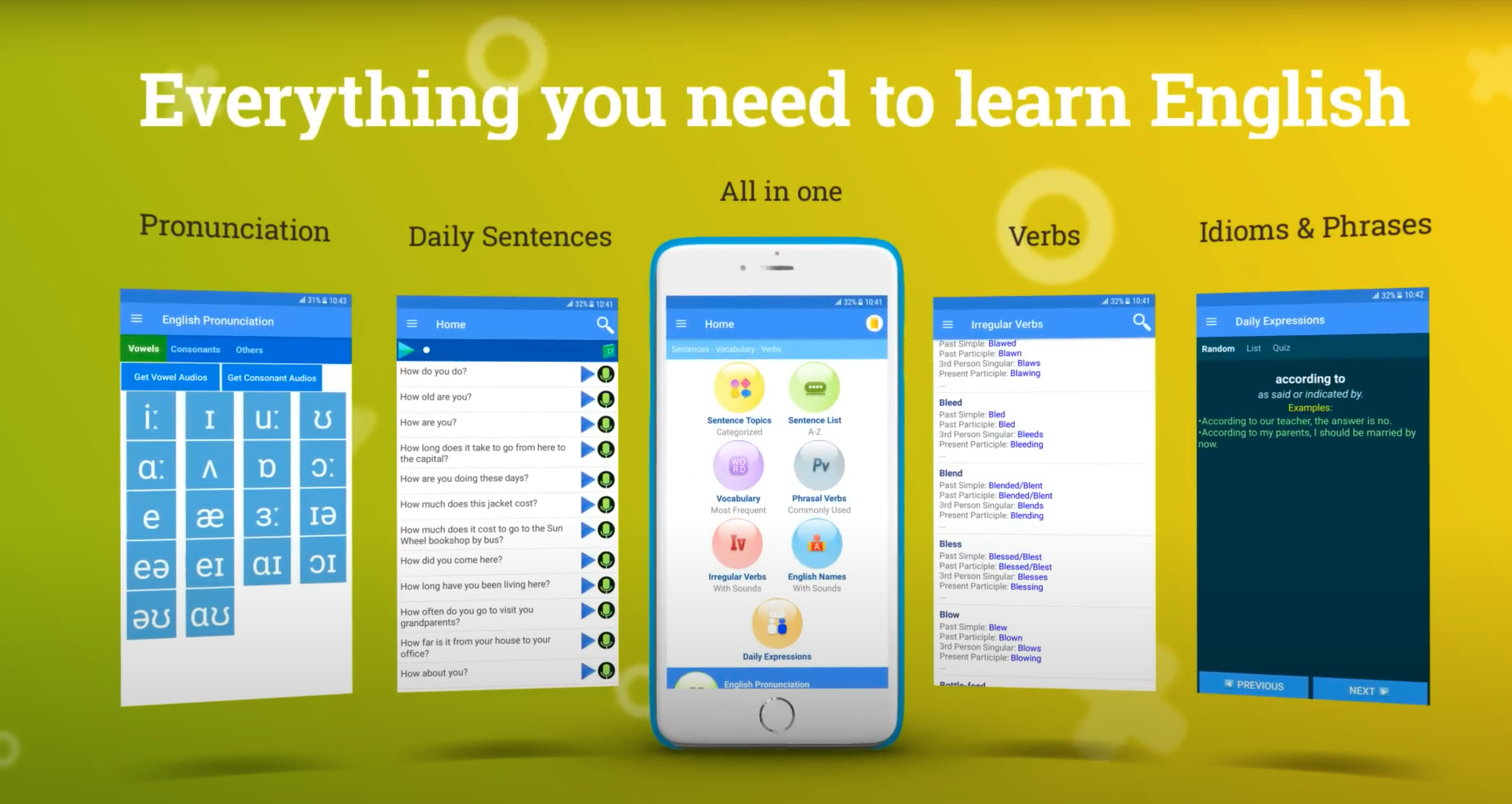 Captura de pantalla de la App English Listening and Speaking