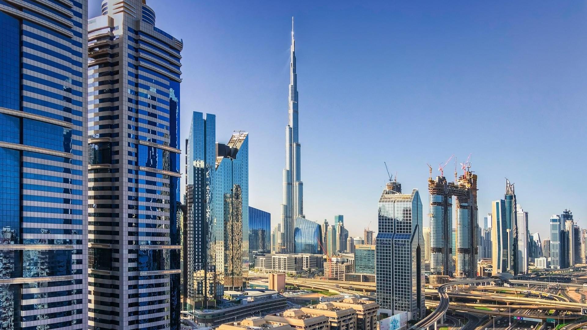 Imagen de los edificio de Dubai
