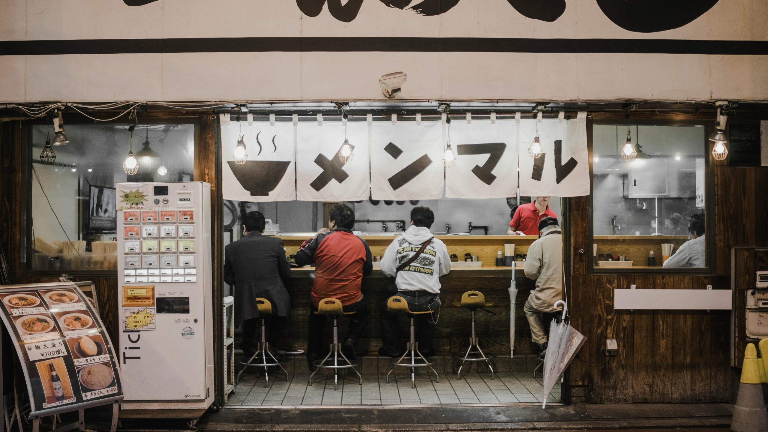 Imagen de un restaurente tradicional de ramen japones