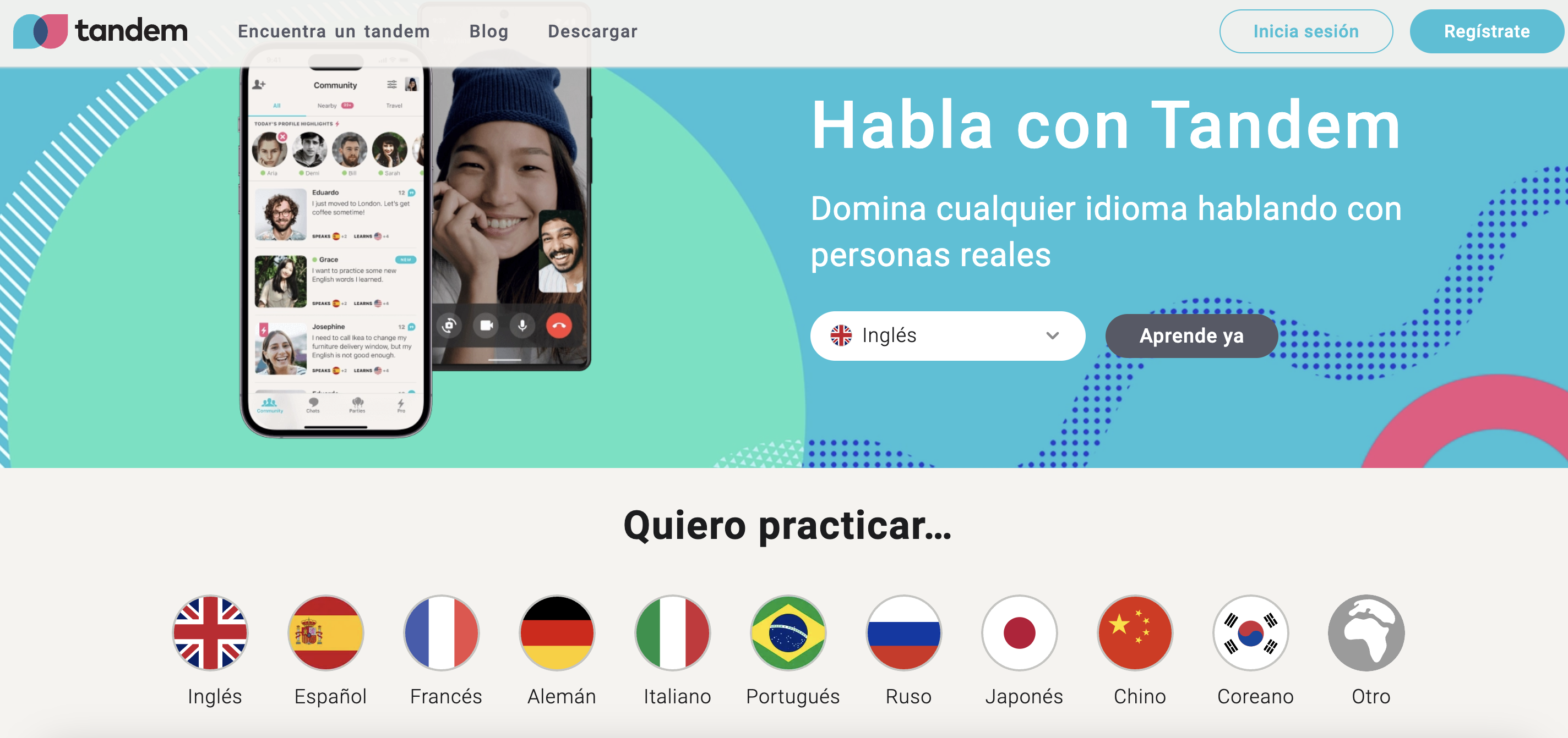 Tandem, una aplicación para aprender idiomas