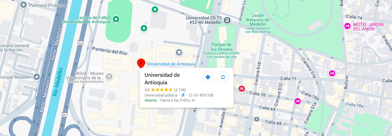 La Universidad de Antioquia cuenta con un posgrado en Ingeniería Química