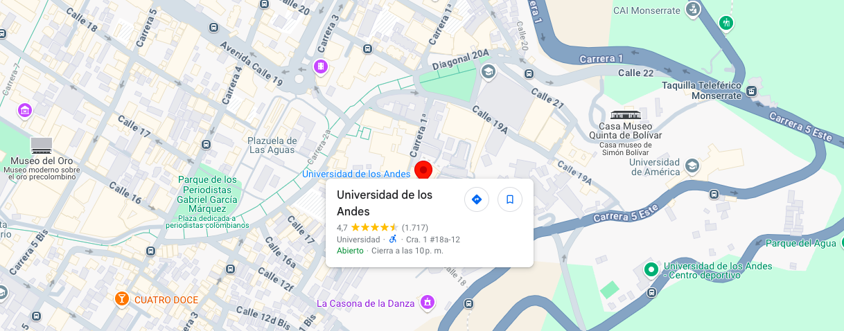 La Universidad de los Andes ofrece una maestría en Ingeniería Química