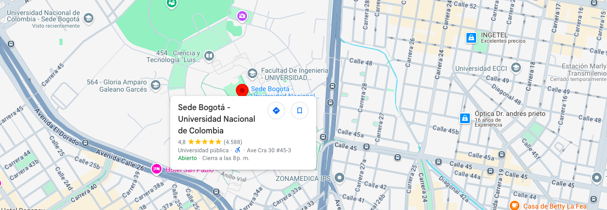 La UNAL ofrece una maestría en Ingeniería Química en su sede Bogotá