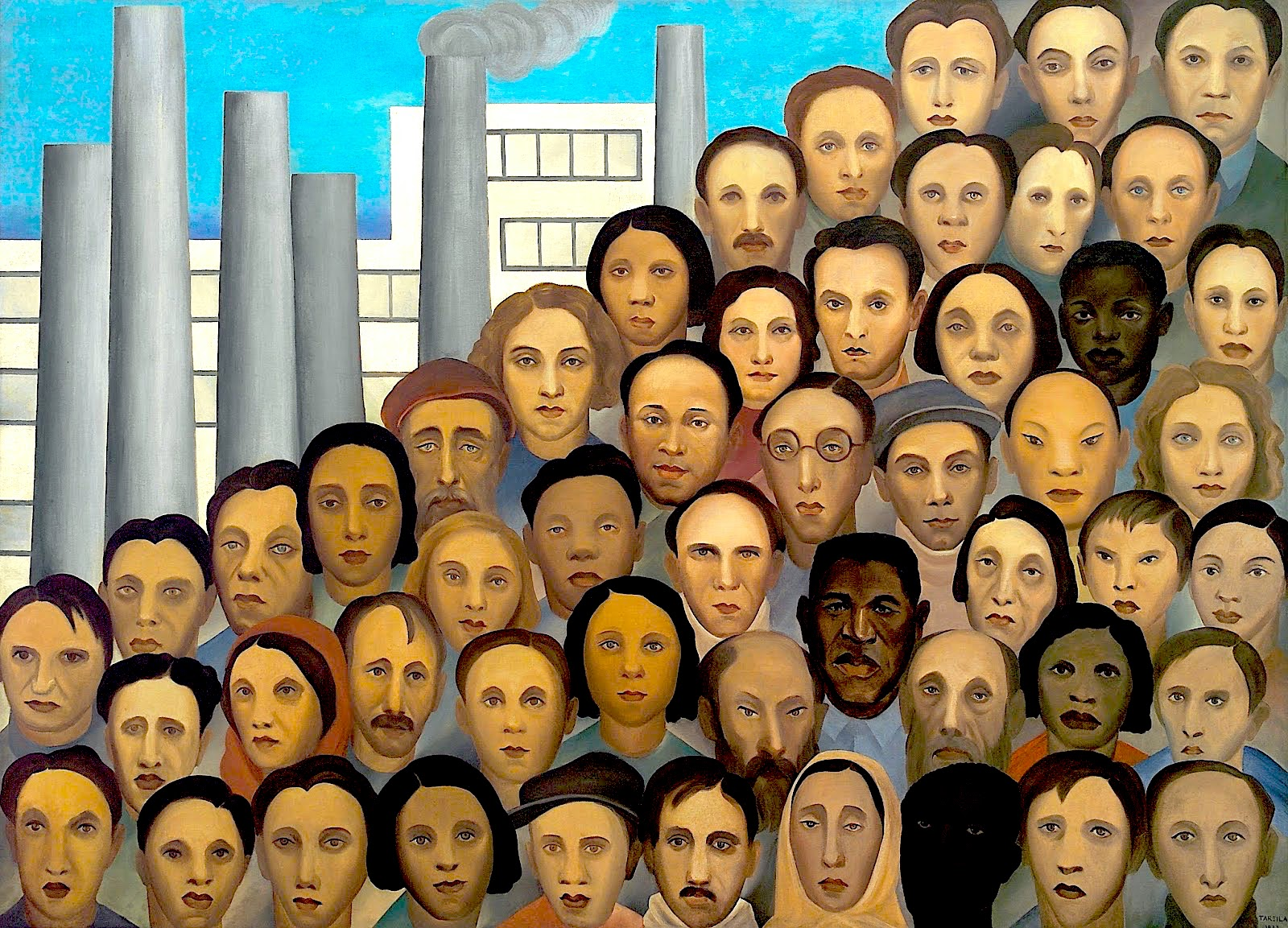 La pintura es un óleo de 150 x 205 cm