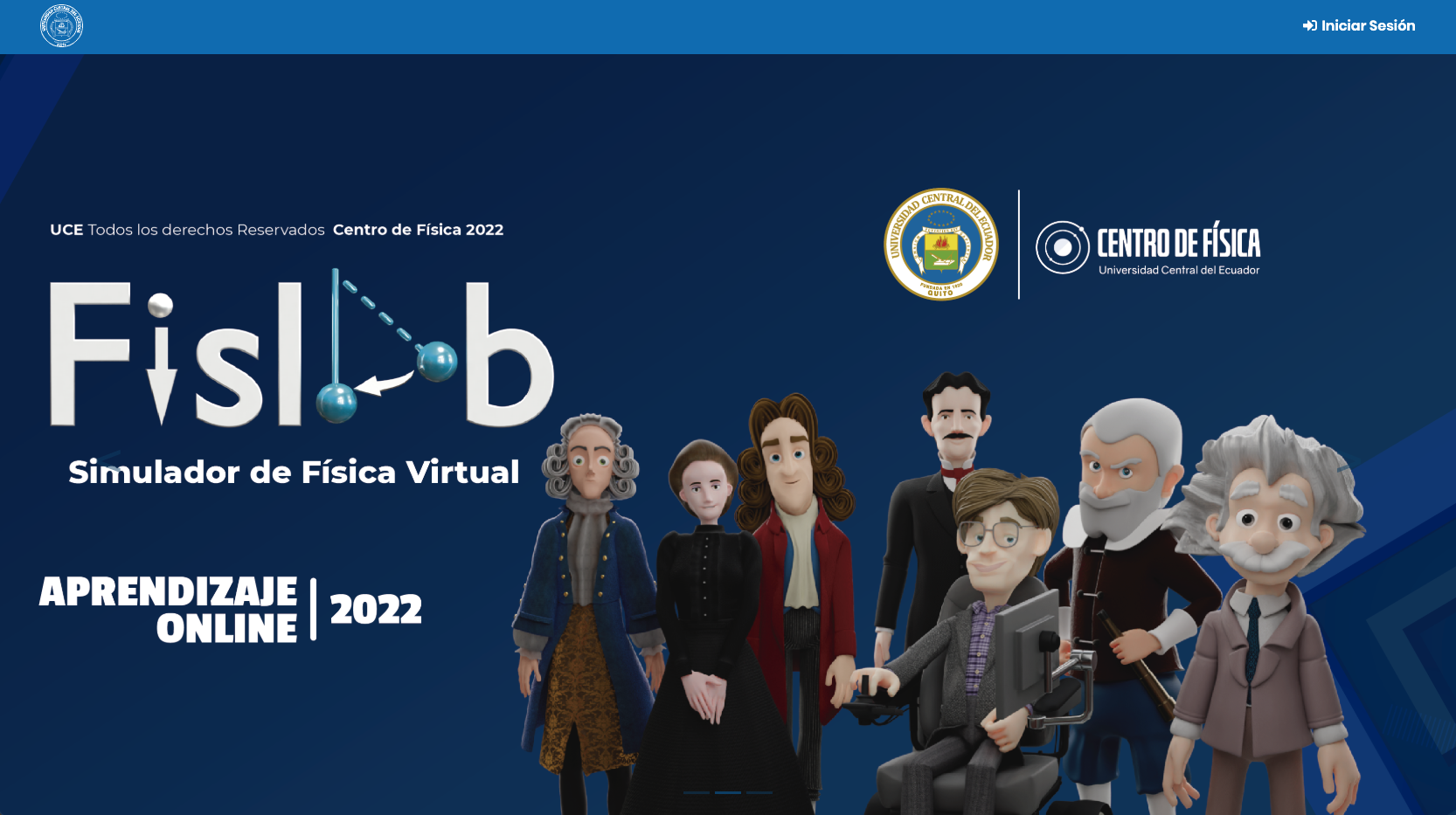 Imagen de la plataforma Fislab