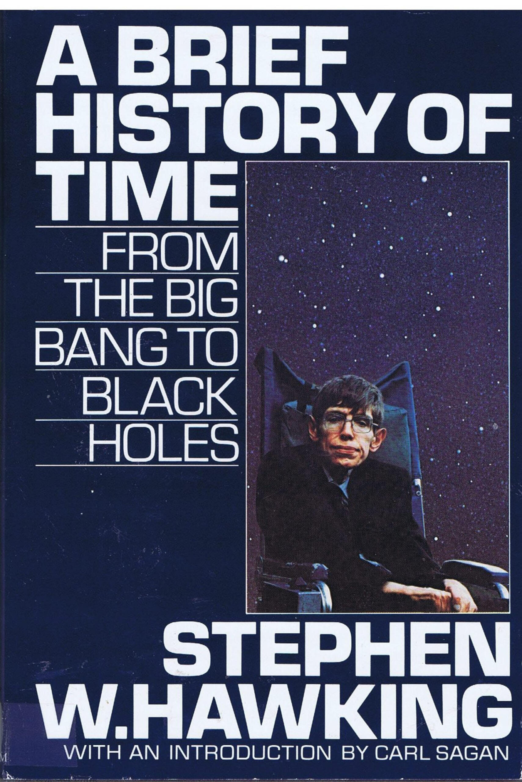 Portada del libro Una breve historiia del tiempo de Stephen Hawking