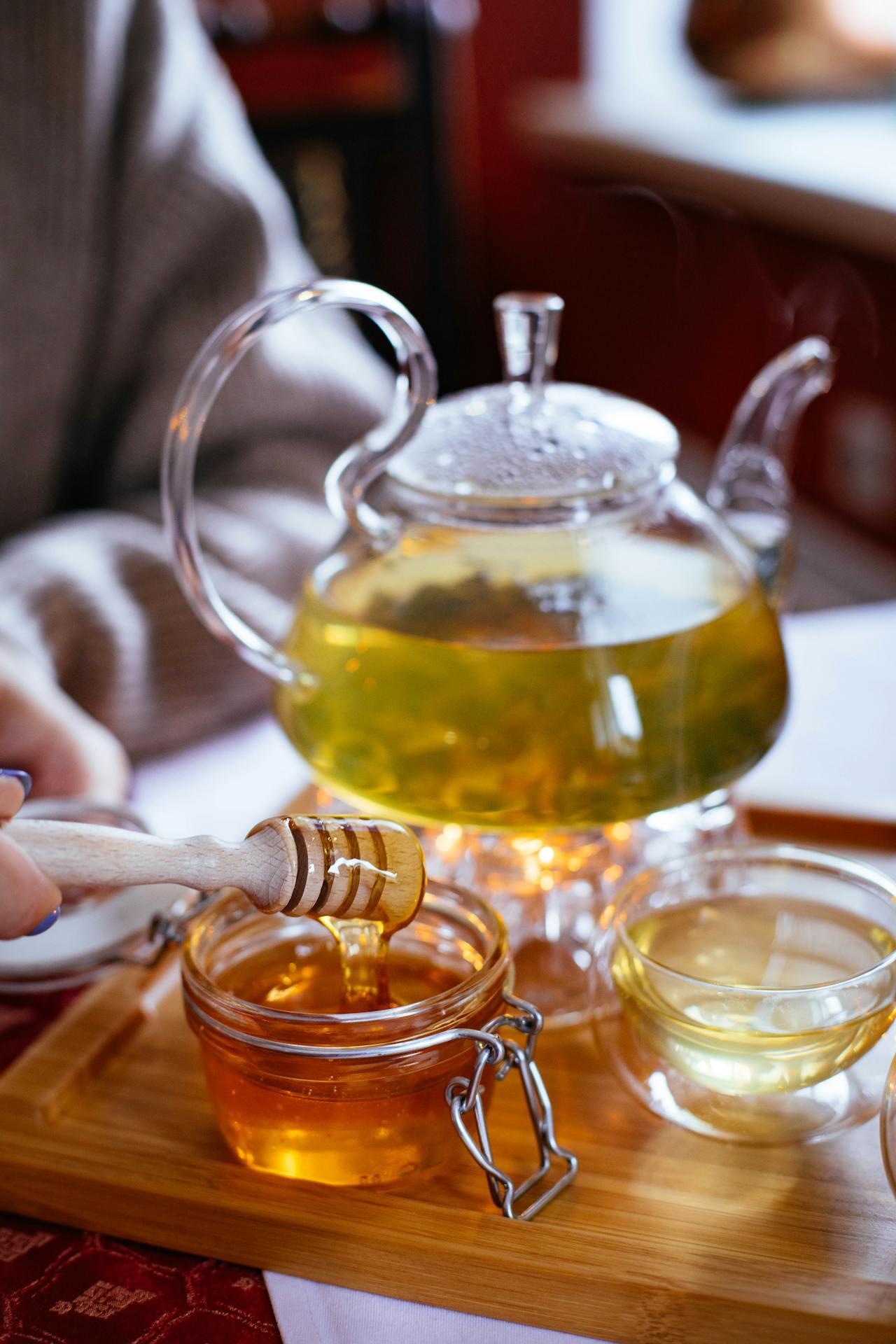 Infusión de miel con limón