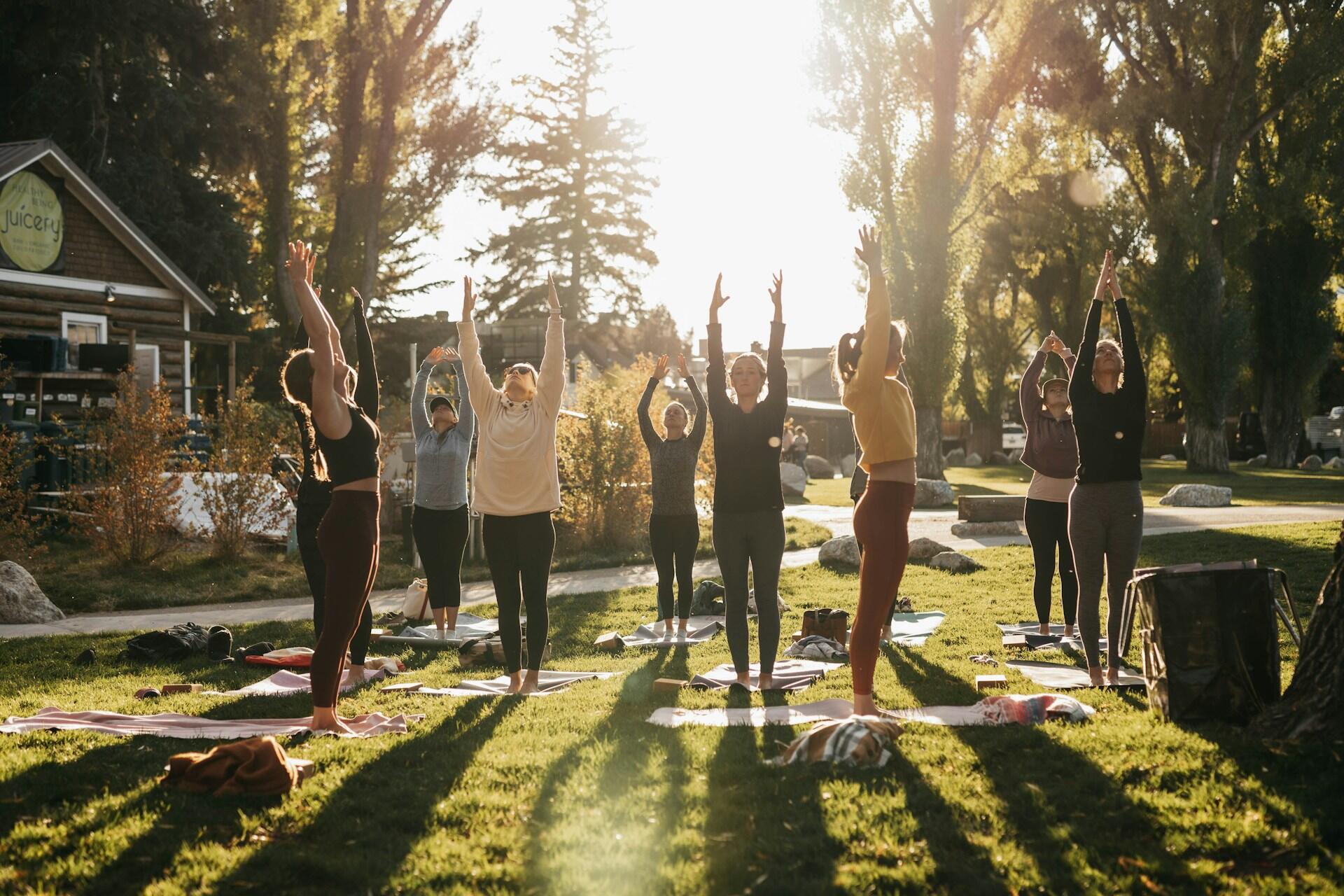 clases de yoga al aire libre