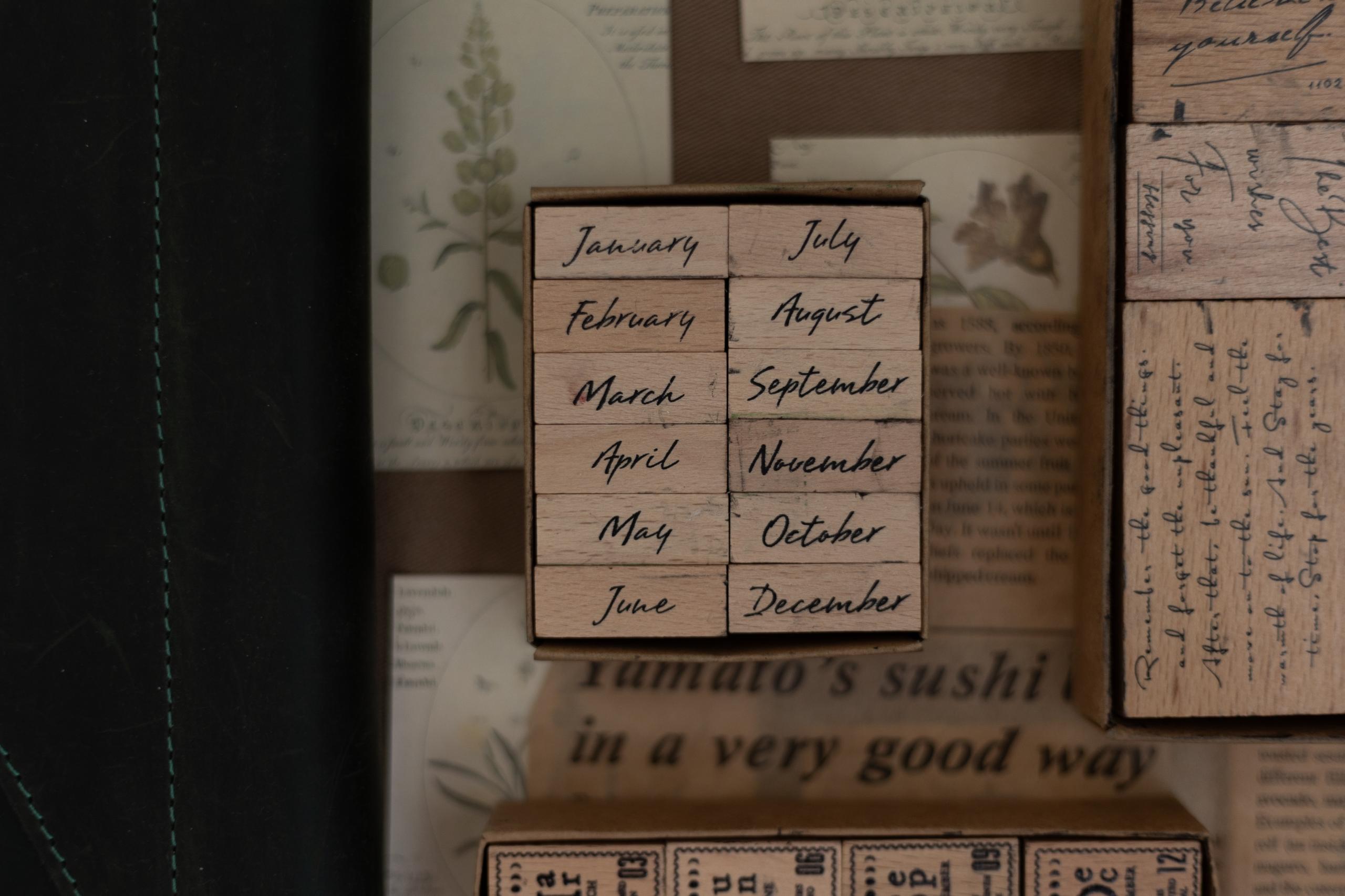 Meses para fechas en inglés