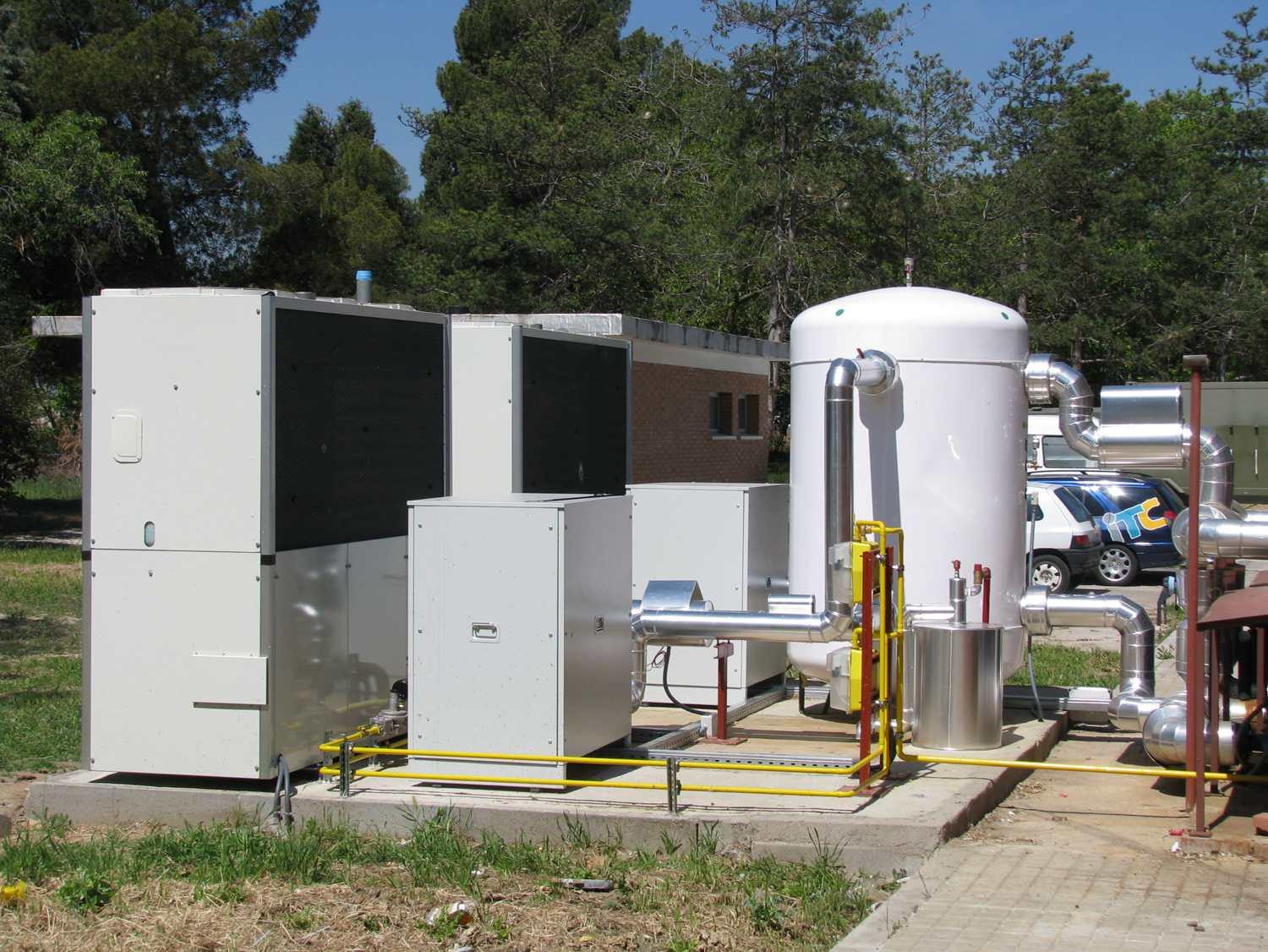 Equipos de bomba de calor con absorción por gas.
