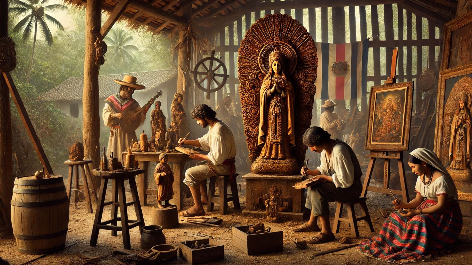 El arte colonial costarricense.