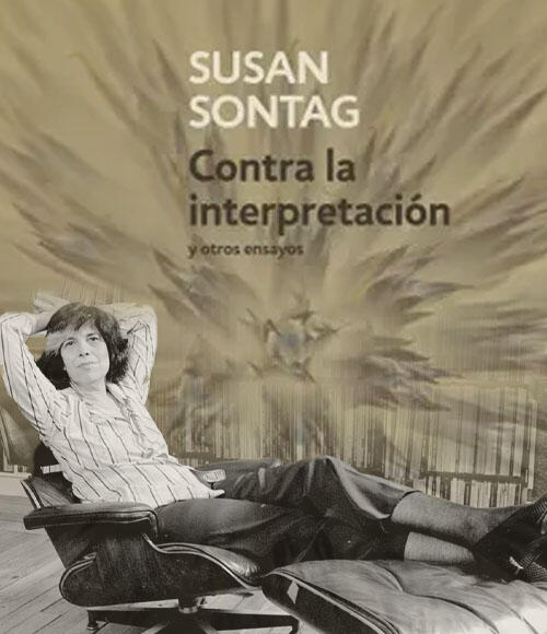 Portada del libro de Susana Sontang junto a su retrato