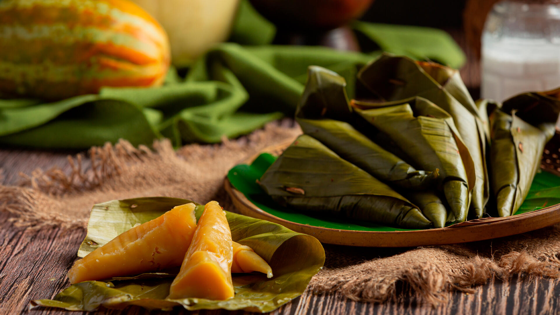 Menú navideño vegano: tamales veganos costarricenses.