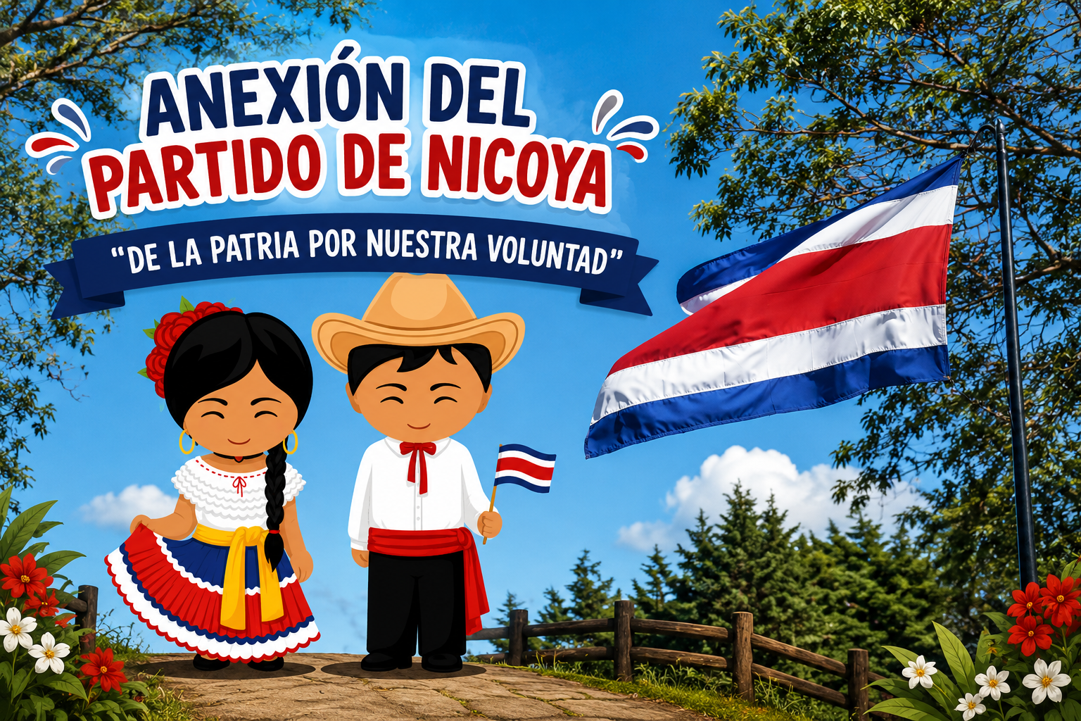 Imagen animada de la danza típica de Costa RIca