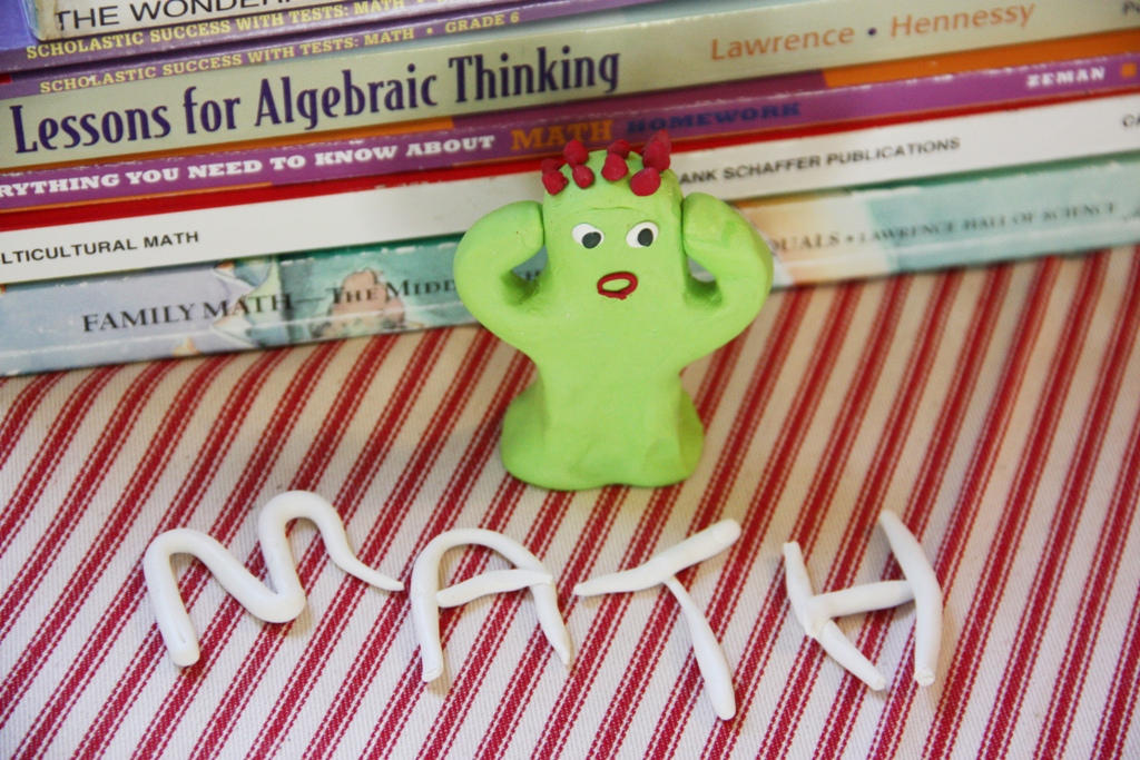 Sogar ein Kaktus ist gestresst von Mathematik und weiß nicht wohin damit.