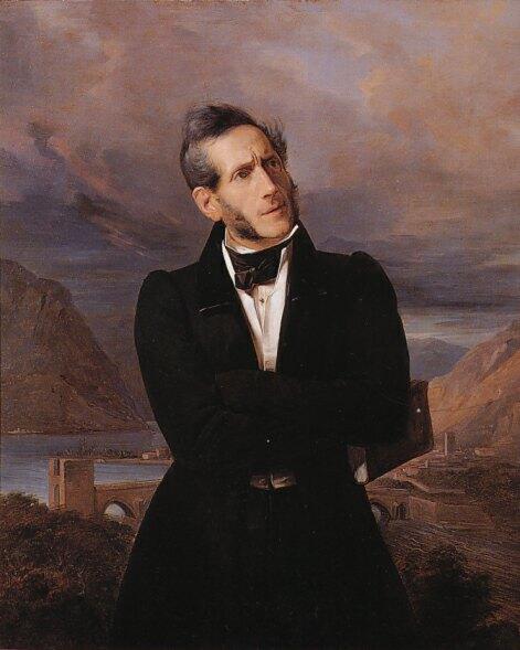 Ein Portrait von Alessandro Manzoni.