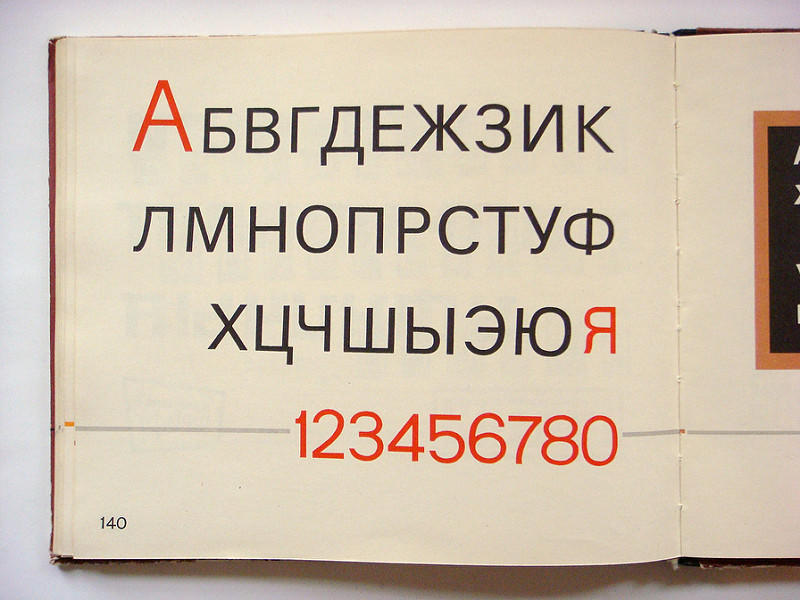 Das kyrillische Alphabet ist ganz anders als das lateinische.