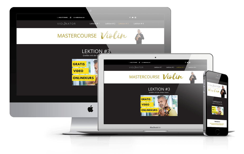 Bei diesem Geigenkurs online gilt anschauen und mitmachen.