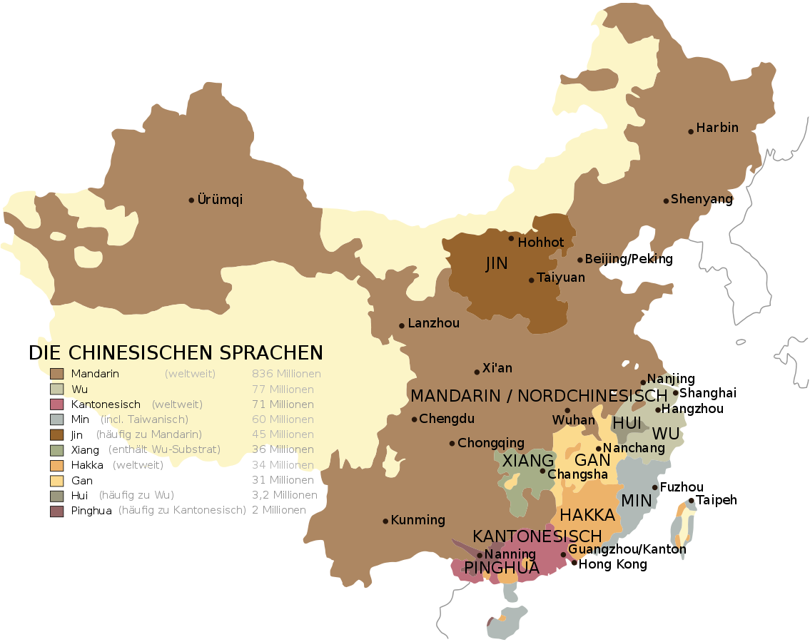 Weißt du wo genau Mandarin gesprochen wird?
