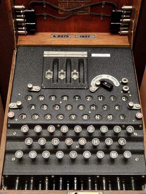 Mit dieser Maschine konnte man seine Nachrichten verschlüsseln.
