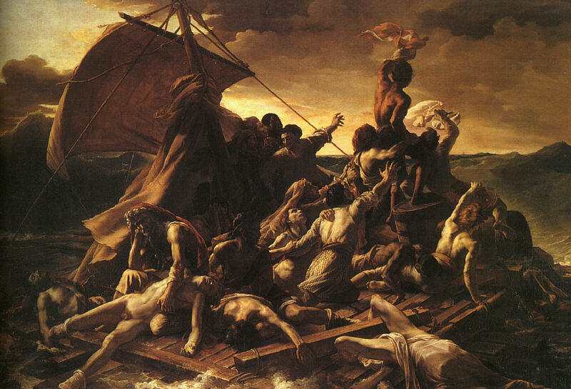 "Das Floß der Medusa" von Théodore Géricault