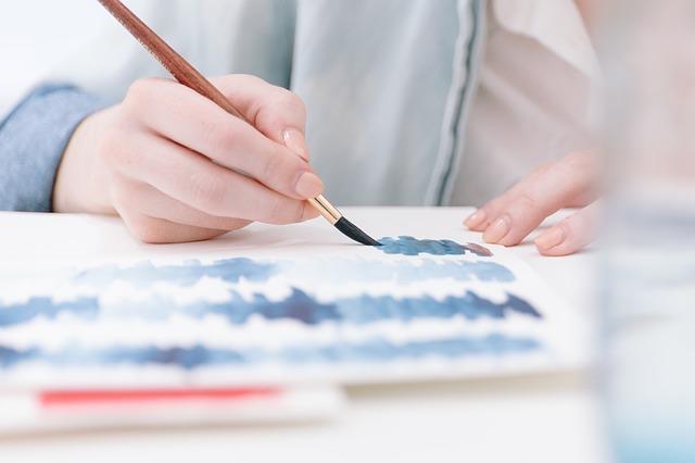 Aquarelle eignen sich, um zarte Farben zu malen.