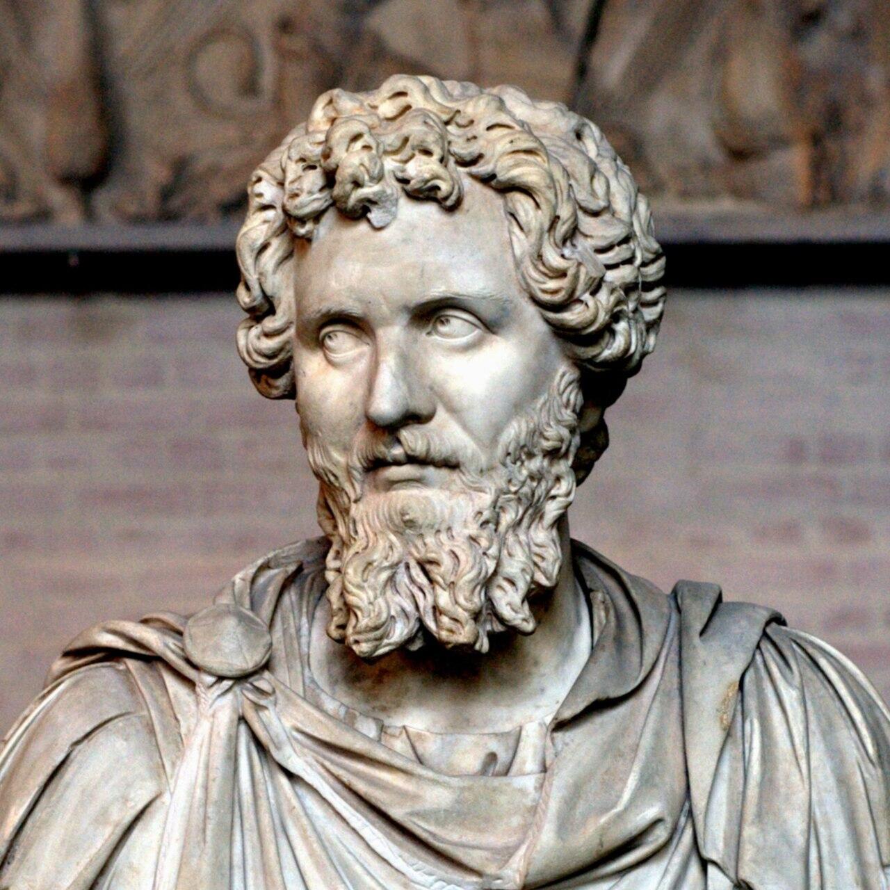 Eine Büste des Septimius Severus.