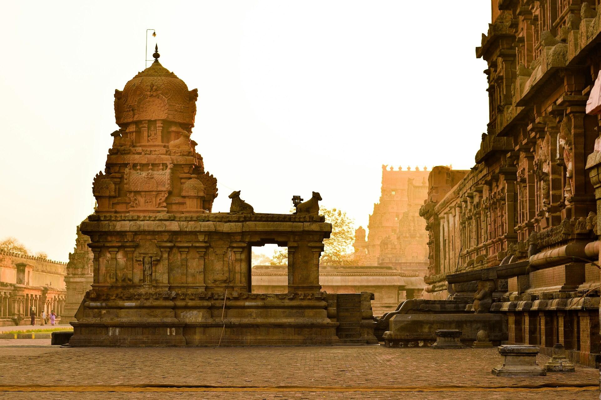 Ein Tempel in Tamil Nadu.