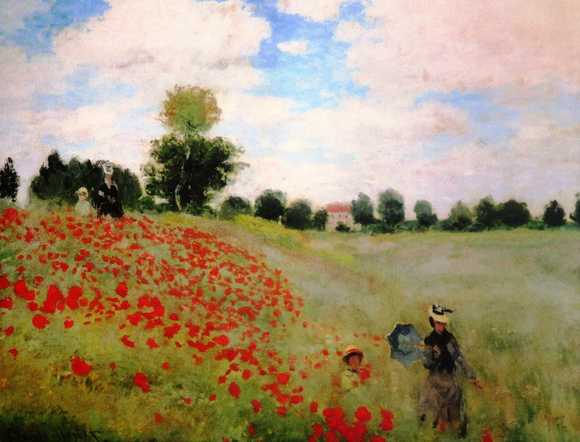 Der Klatschmohn von Claude Monet, eines der bekanntesten Gemälde
