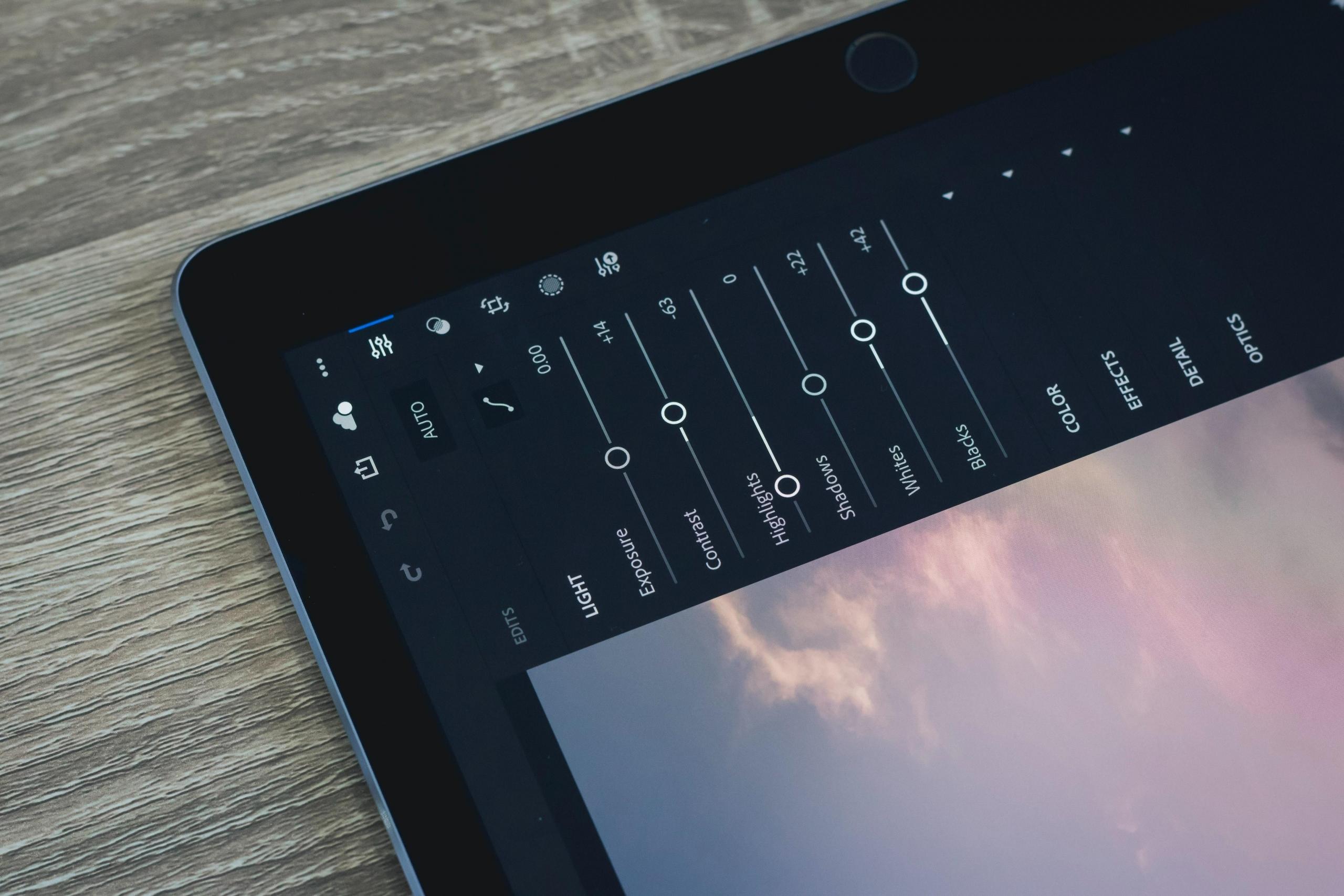 Lightroom kann man auch auf dem Tablet verwenden.
