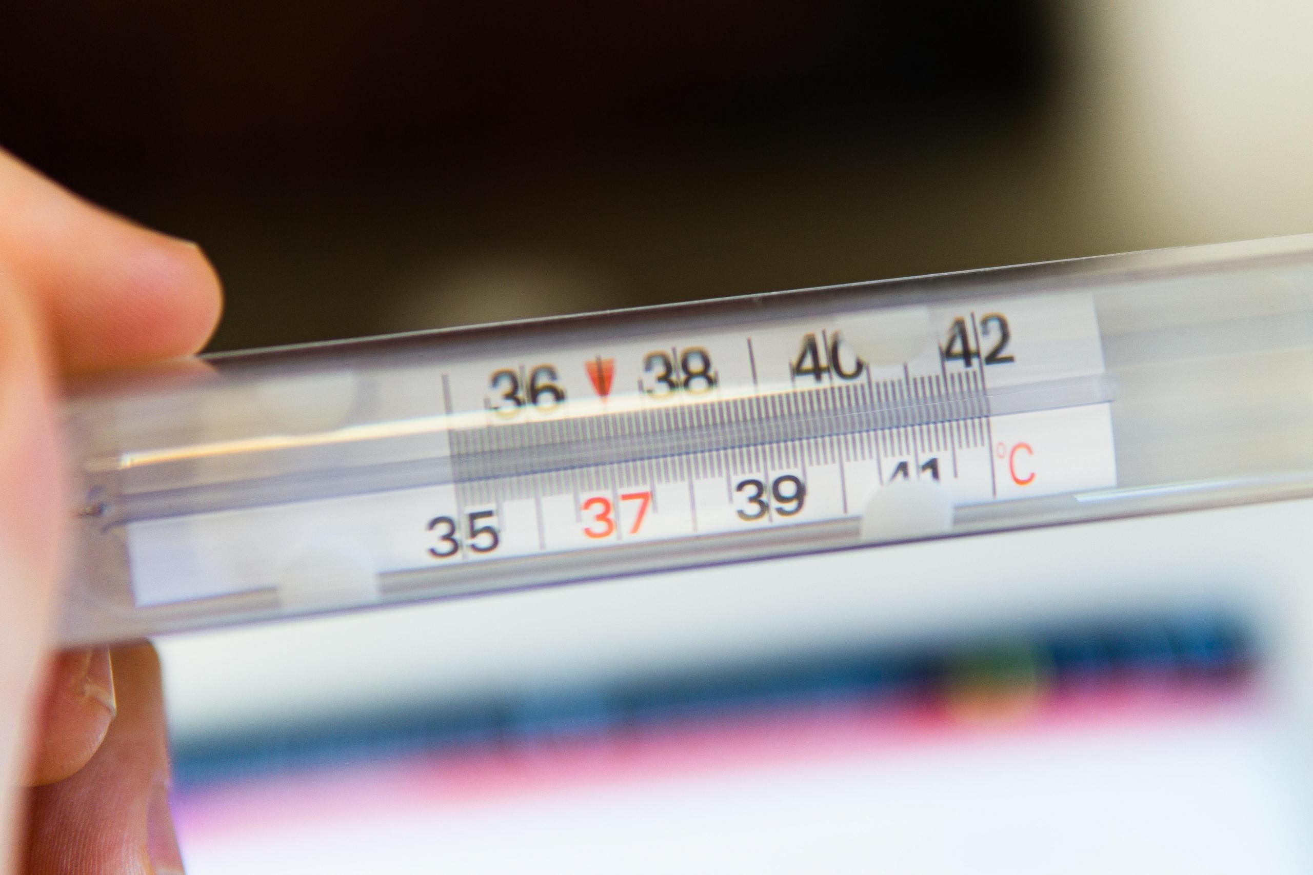Die Temperatur messen gehört dazu.